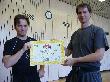 Bernie mit Stefan Lohrum 2.Dan Taekwondo und Kickboxen